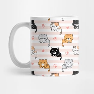 Cute Sleeping Cat Patterns Mug